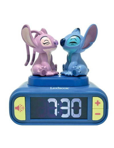 RÉVEIL VEILLEUSE STITCH ET ANGEL