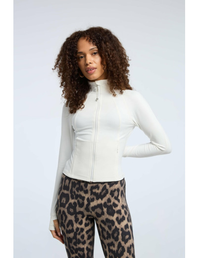 Veste sweat avec encolure dans le dos