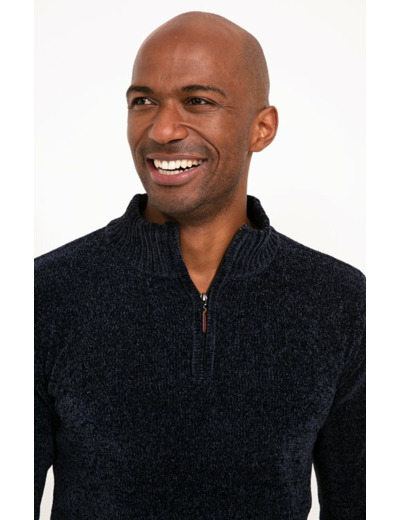 Pull Col Montant Chenille