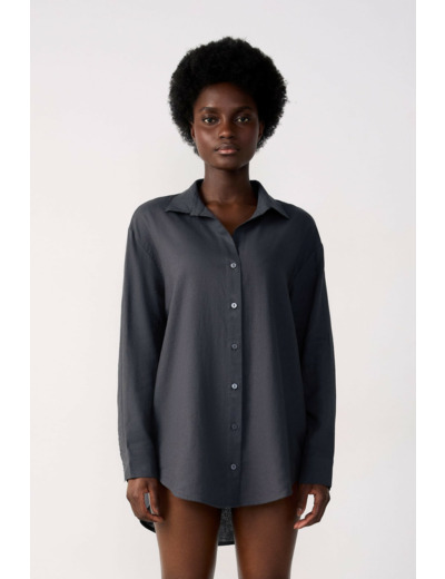 Chemise de plage rayée,Chemise de plage rayée;${refinementColor}