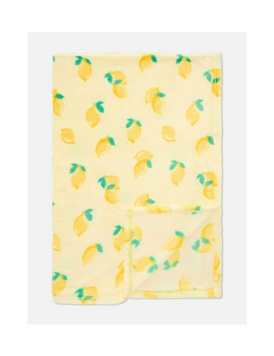 Couverture ultra-douce à motif citrons