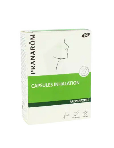 Pranarôm Aromaforce Capsules Inhalation Bio Boîte De 15 Mono-doses