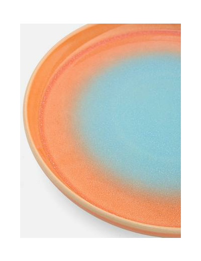Petite assiette émaillée thermoréactive