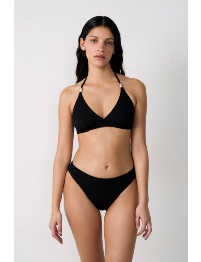 Triangle détails perles haut de maillot