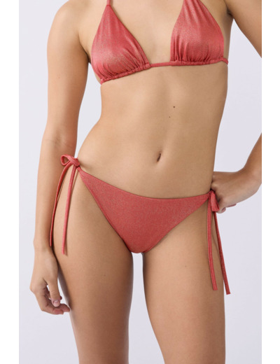 Bikini brésilien à nouer bas de maillot pailleté,Bikini brésilien à nouer bas de maillot pailleté;${refinementColor}