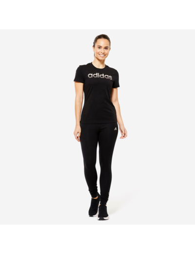 T-SHIRT DE FITNESS SOFT TRAINING ADIDAS FEMME NOIR