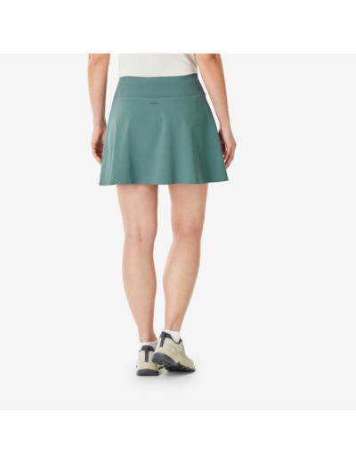 Jupe short de randonnée femme, MH500 vert