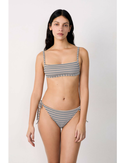 Bandeau haut de maillot à rayures