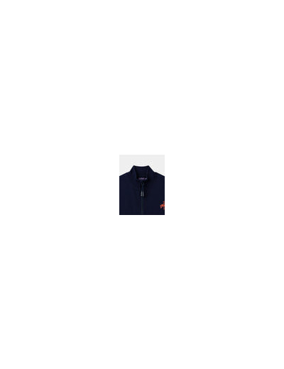 gilet bleu marine bi-matière