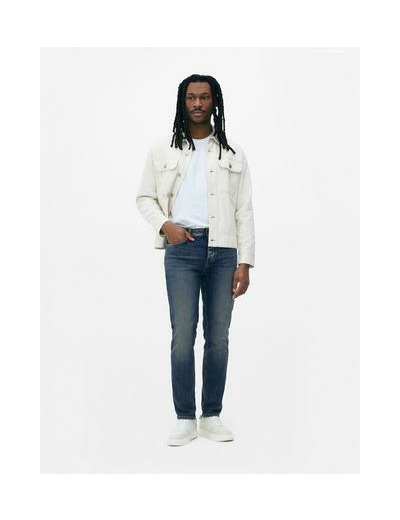 Jean coupe slim à taille mi-haute