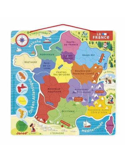 PUZZLE 93 PIÈCES : LA FRANCE MAGNÉTIQUE