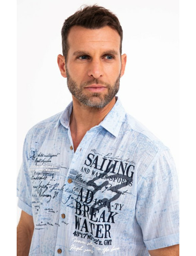 Chemise manches courtes Travel New