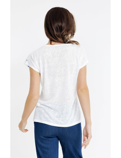 Tee-shirt imprimé col rond