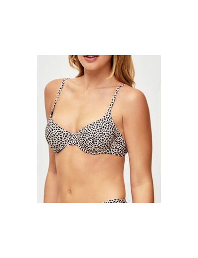 Corbeille - Haut de maillot de bain léopard