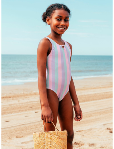 Maillot de bain une pièce rayé