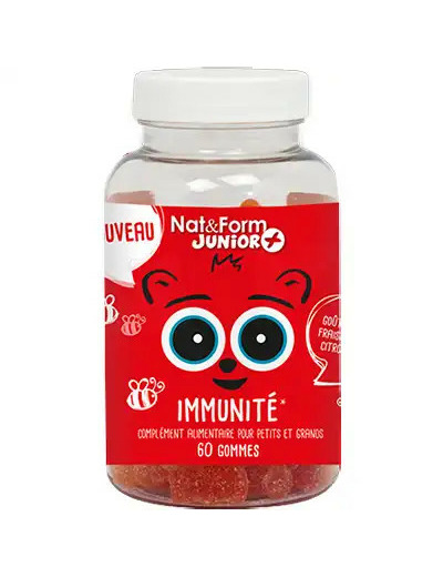 Nat&form Junior Ours + Immunite 60 Oursons