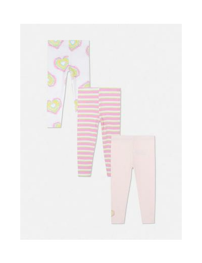 Lot de 3 leggings variés à taille stretch