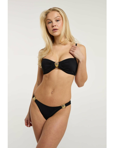 Bas de bikini taille haute avec découpe jambes