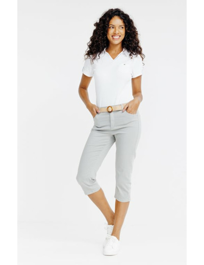 Pantalon corsaire avec ceinture