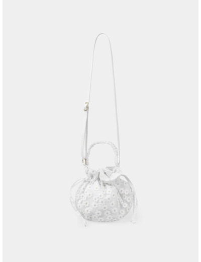 Sac bourse bandoulière brodé