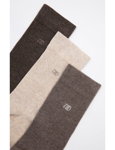 Lot 3 paires chaussettes unies mix ATD