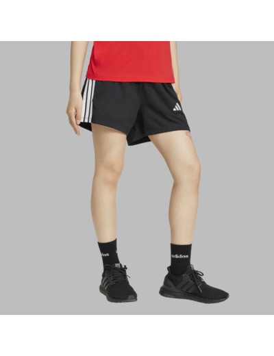 Short de fitness femme, noir