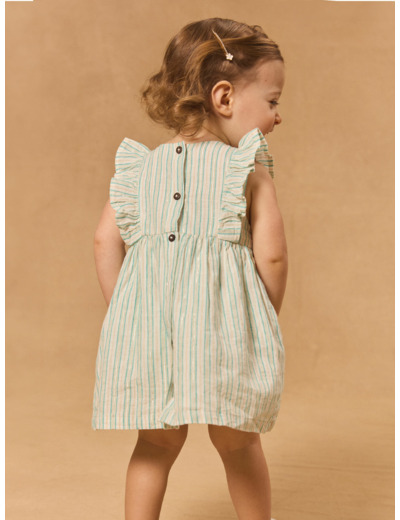 Robe rayé scintillante