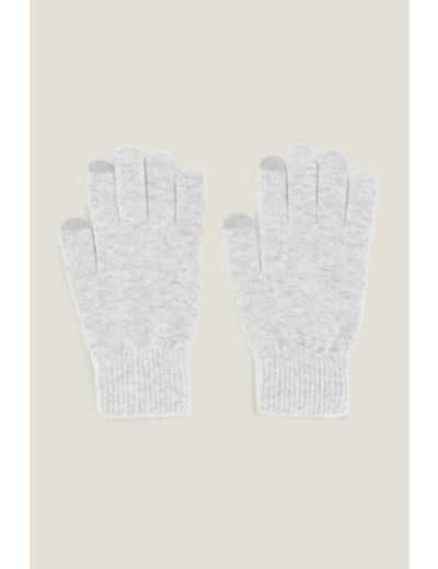 Gants en maille - Gris moyen