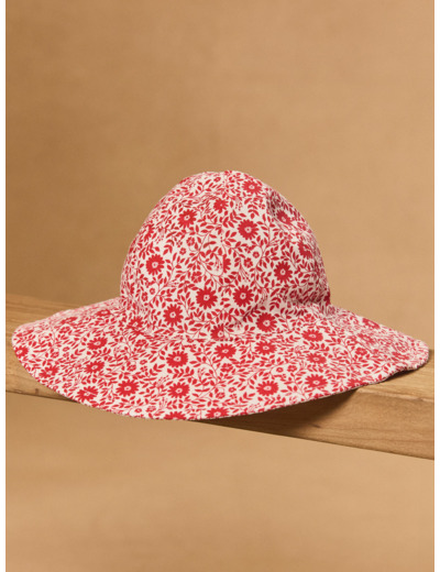 Chapeau imprimé fleuri