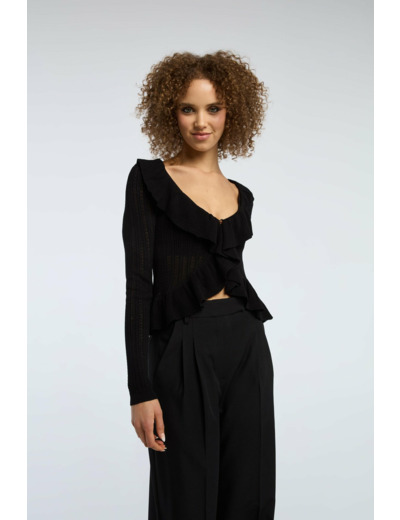 Gilet en pointelle