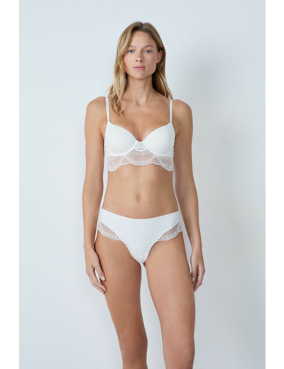 Hipster en microfibre et dentelle