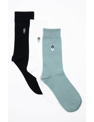 Lot de 3 paires chaussettes homme