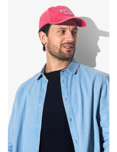 Casquette avec broderie - Rouge