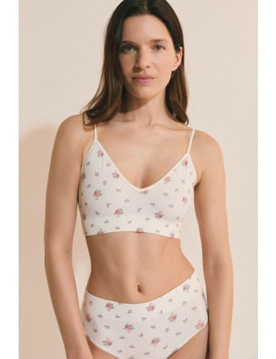 Soutien-gorge brassière col V,Soutien-gorge brassière col V;${refinementColor}