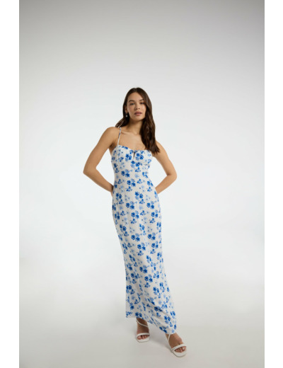 Robe midi en viscose