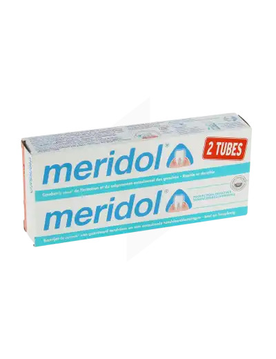 Meridol Protection Gencives Dentifrice Anti-plaque 2 Tubes De 75 Ml