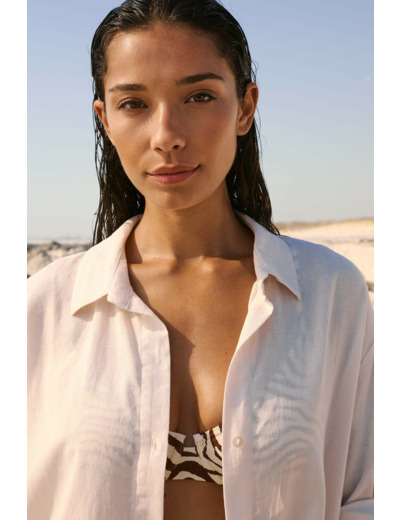 Chemise avec lin,Chemise avec lin;${refinementColor}