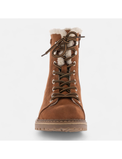 Bottines à lacets Femme cognac