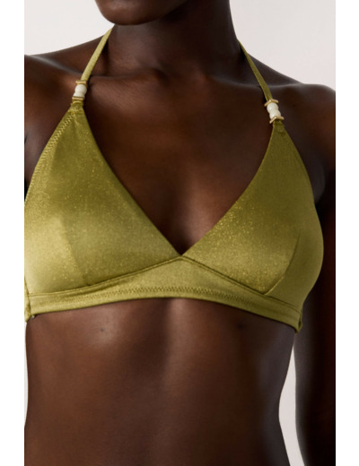Triangle haut de maillot pailleté