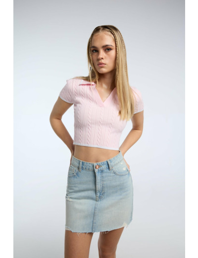 Pull à manches courtes