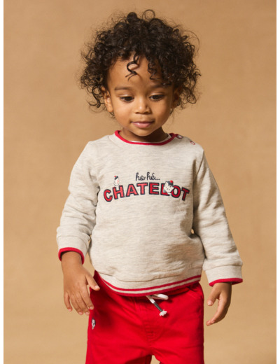 Sweat-shirt inscription «chatelot»