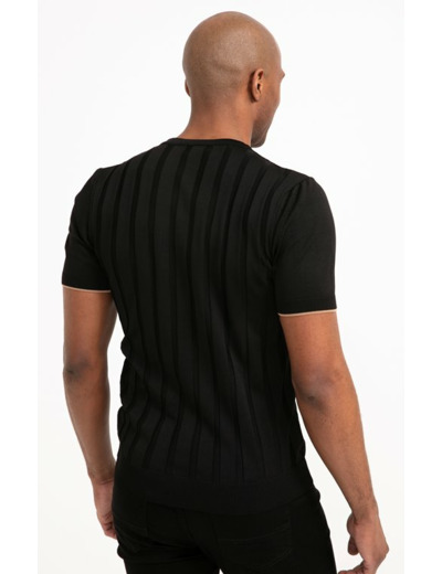 Pull col rond manches courtes Viscote