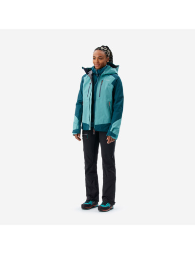 Veste imperméable d'ALPINISME Femme - ALPINISM EVO Bleu