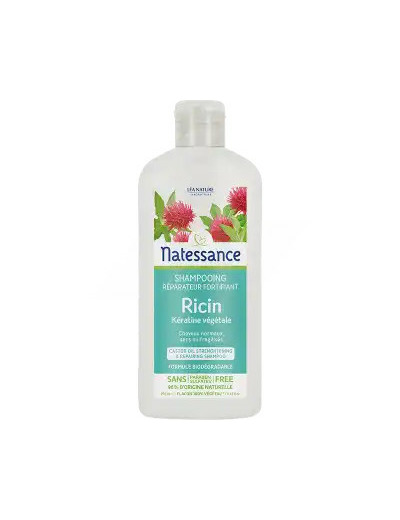 Natessance Ricin Shampoing Réparateur Fortifiant 250 Ml