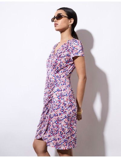 Robe courte imprimée BLEU