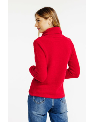 Pull avec fausse plaquette de boutonnage