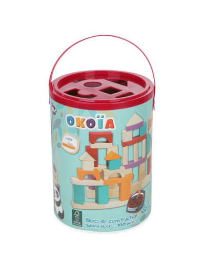 BARIL BLOCS DE CONSTRUCTION 100 PIÈCES