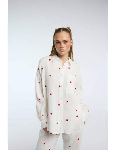 Blouse avec broderie