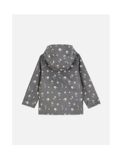 Imperméable à capuche à thème floral