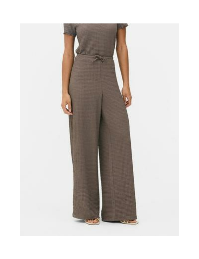 Pantalon large en tissu froissé